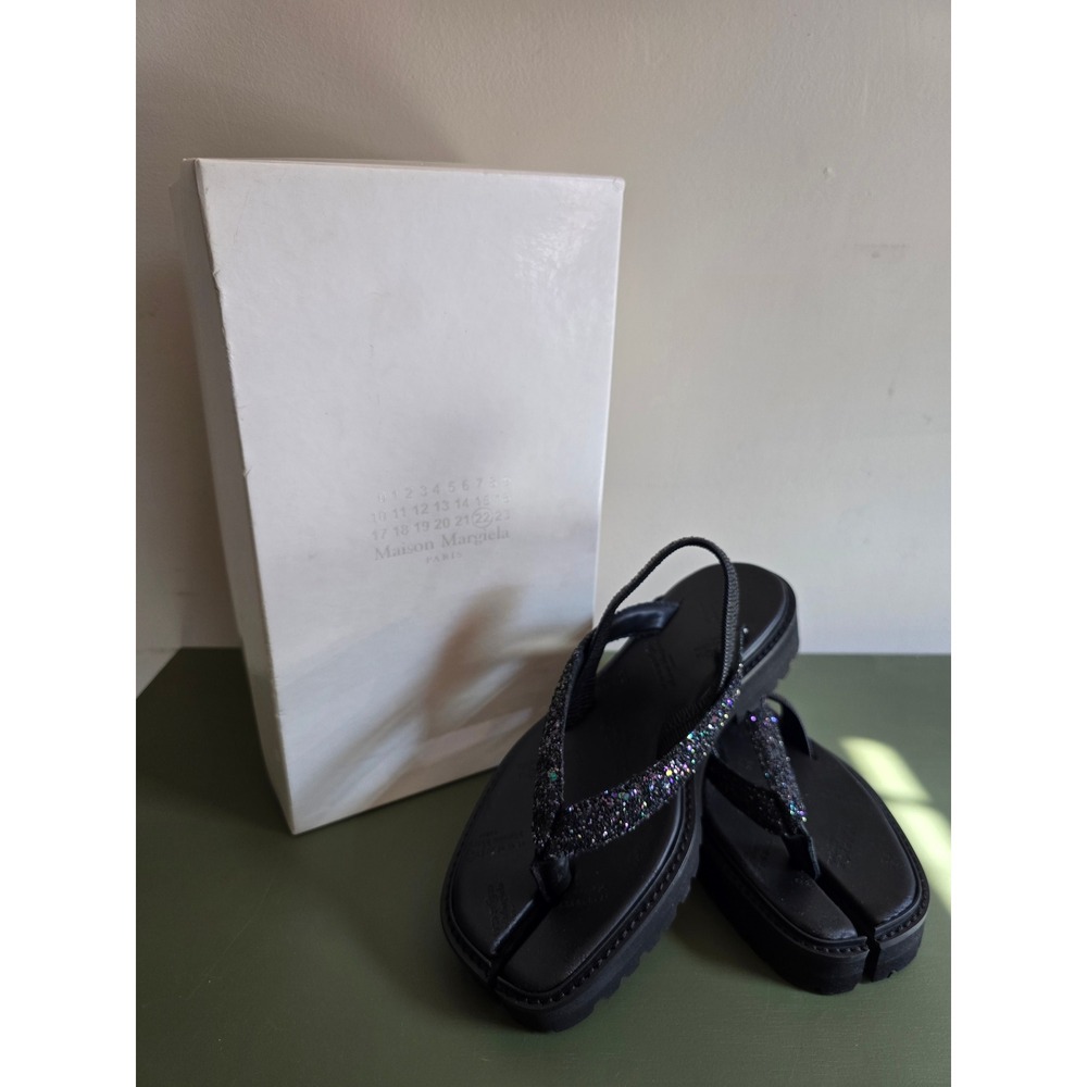 Maison Margiela Glitter Platform Sandals Size 38 Made in Italy